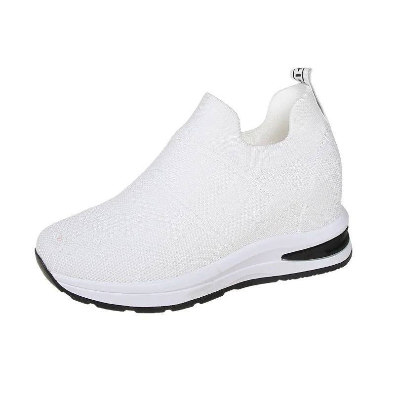 New Women Platform Sneakers Spring Fashion Women Vulcanize Shoes Lace-up Mesh Breathable Women Casual Shoes Tenis Feminino