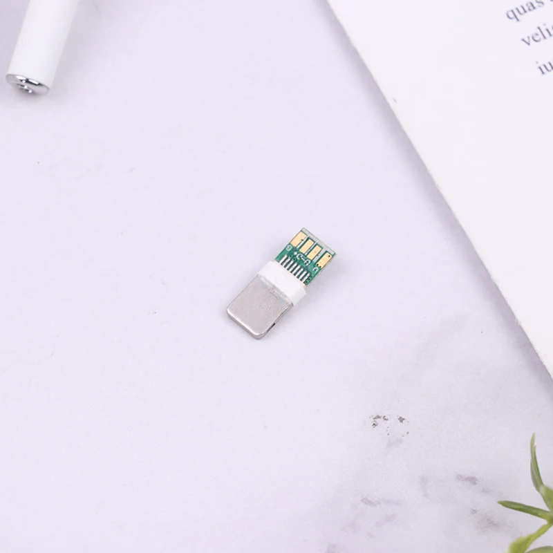 1Set  USB Plug With Chip Board Male Connector welding Data OTG Line Interface DIY Data Cable For Iphone images - 6