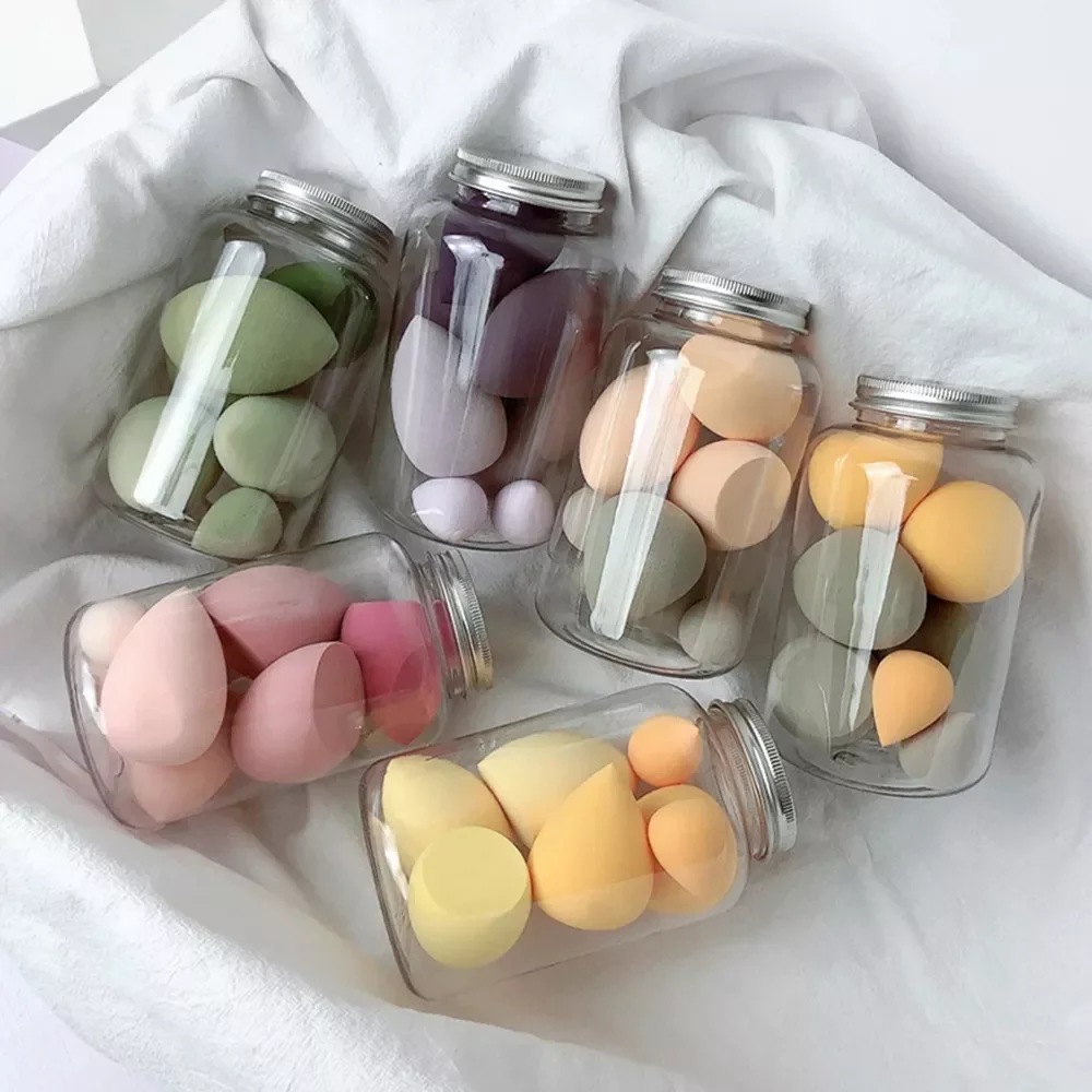 

Mix Size Makeup Puff Sponge Set Dry&Wet Use Foundation Powder Blush Cosmetic Sponges Women Make Up Tools with Storage Box