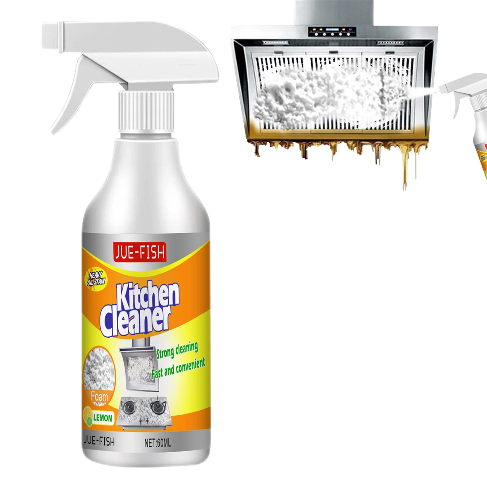 

Cleaning Foam Spray Powerful Rinse-Free Bubble Cleaner Advanced Powerful All-Purpose Cleaning Foam Spray Grease Remover