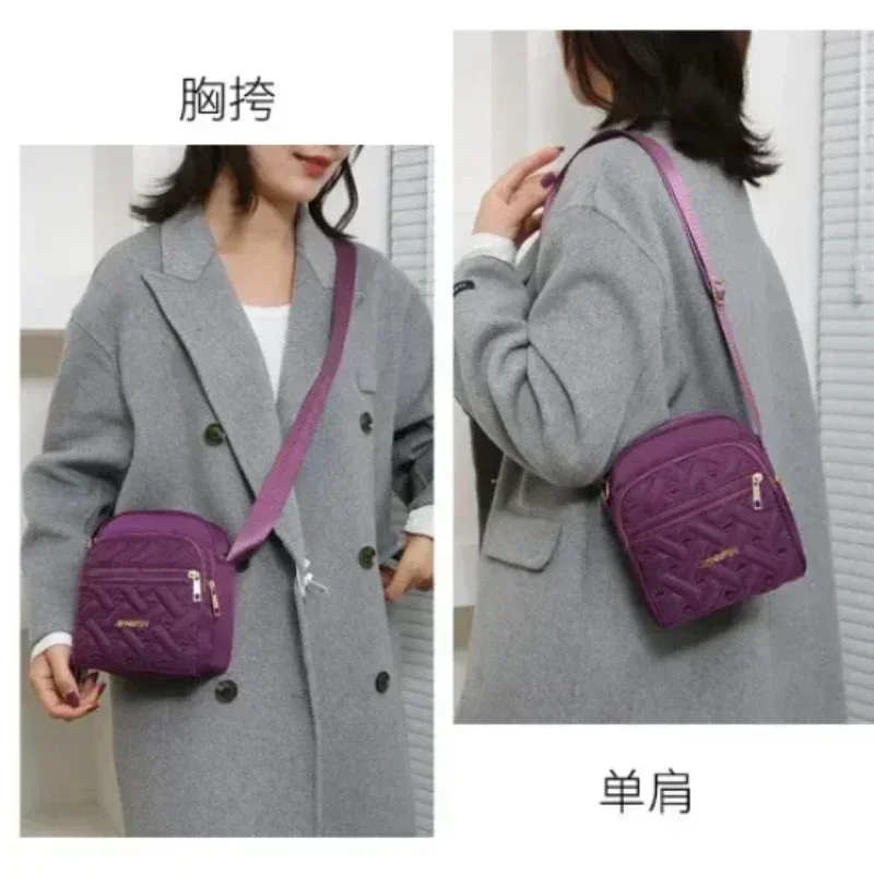 Новая повседневная холщовая сумка через плечо на молнии милая для покупок женщин