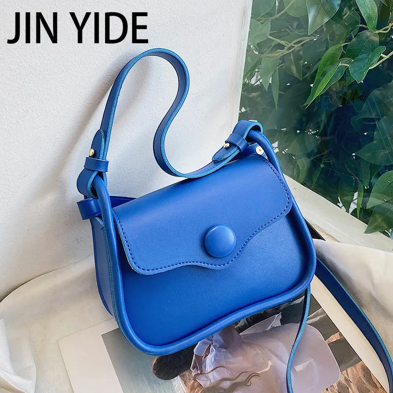 

2023 Solid Color Pu Leather Shoulder Bag Fashion Crossbody Bags Female Quality Ladies Messenger Crossbody Summer Women Handbag