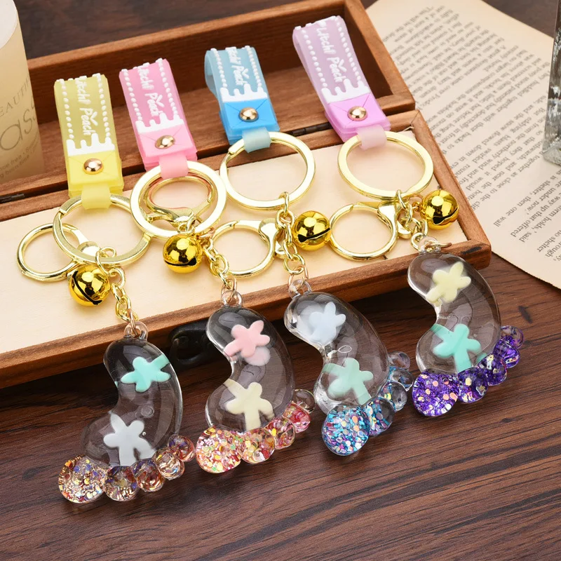 

Милые детские акриловые аксессуары, брелок для женщин, брелки, кольцо, сумка, подвеска, очаровательный брелок