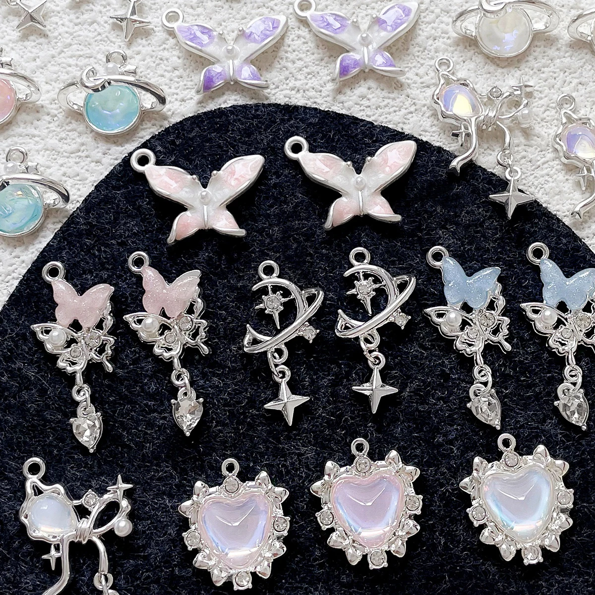 6 шт. сплав Dreamstar Planet Moon бабочка кулон Diy ювелирные изделия ручной работы ожерелье