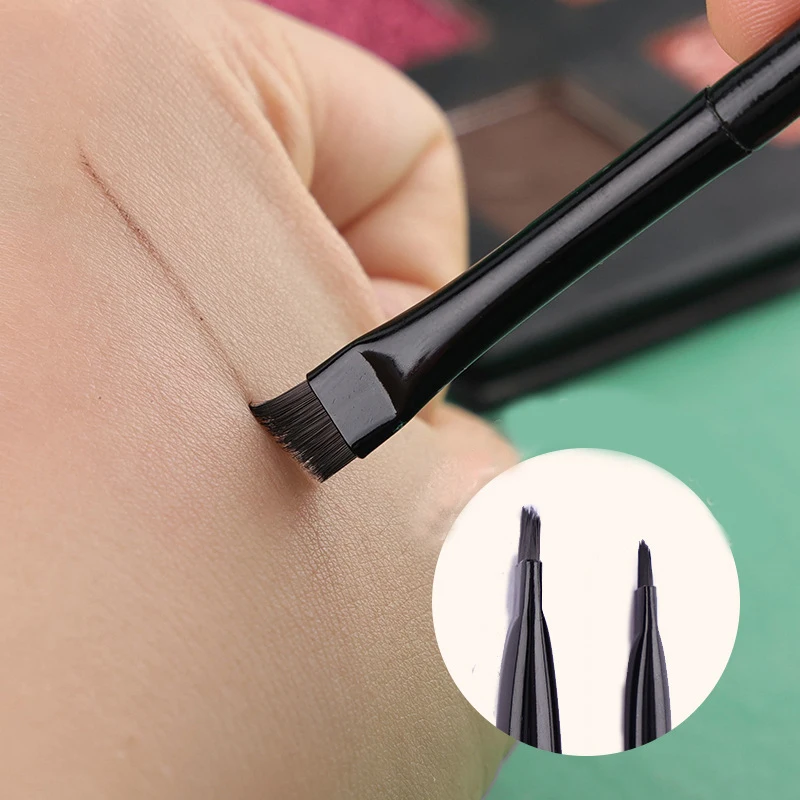 New Eye Liner Cream Brush Eyebrow Powder Flat Bevel Makeup Brushes Fine Hair Super Thin Professional Beauty Tool |