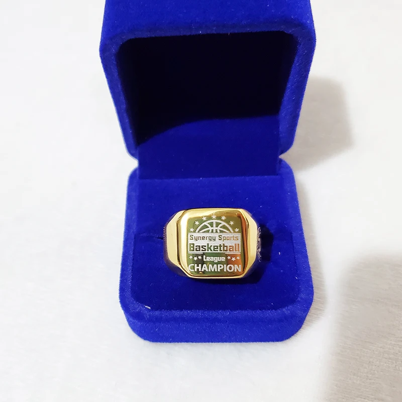 

Customized Graduation Honorary Champion Ring Basketball Prize Titanium Steel Ring Male Ring Large Ring Engraving LOGO