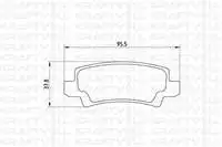 

Тормозная колодка 7010082 для задней COROLLA vti 02 07