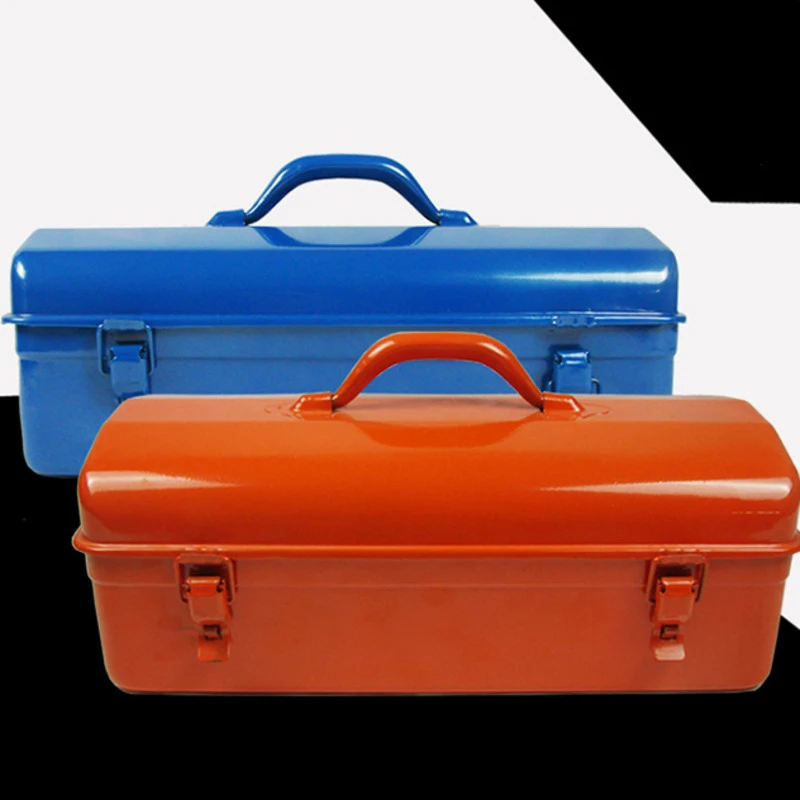 

Durable Durable Storage Boxes Multifunctional Suitcase Case Thickened Iron Camping Box Convenient Handle Vintage Box