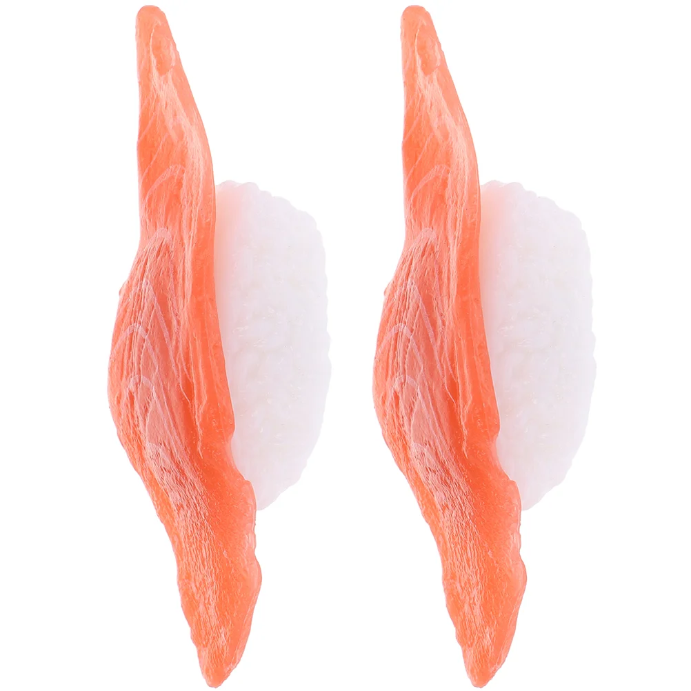 

Magnets Fridgefake Salmon Fish Sushi Model Sample Gifts Vegetable Decorative Refrigerator Lifelike Ramen Japanese Slices Prop