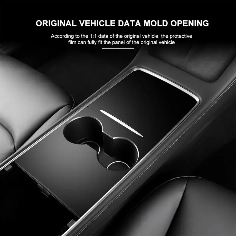 Для Tesla Model 3 Y 2021-2023 наклейка на панель центральной консоли пленка под дерево