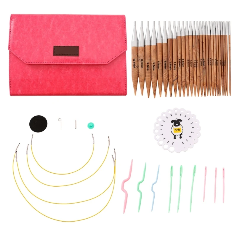 13 пар сменных круглых спиц с принадлежностями для вязания свитера сумки шапки