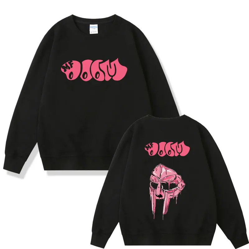 

Singer Mf Doom Madlib Madvillain Double Sided Print Sweatshirt Men Women Oversized Casual Pullover Male Loose Hip Hop Pullovers