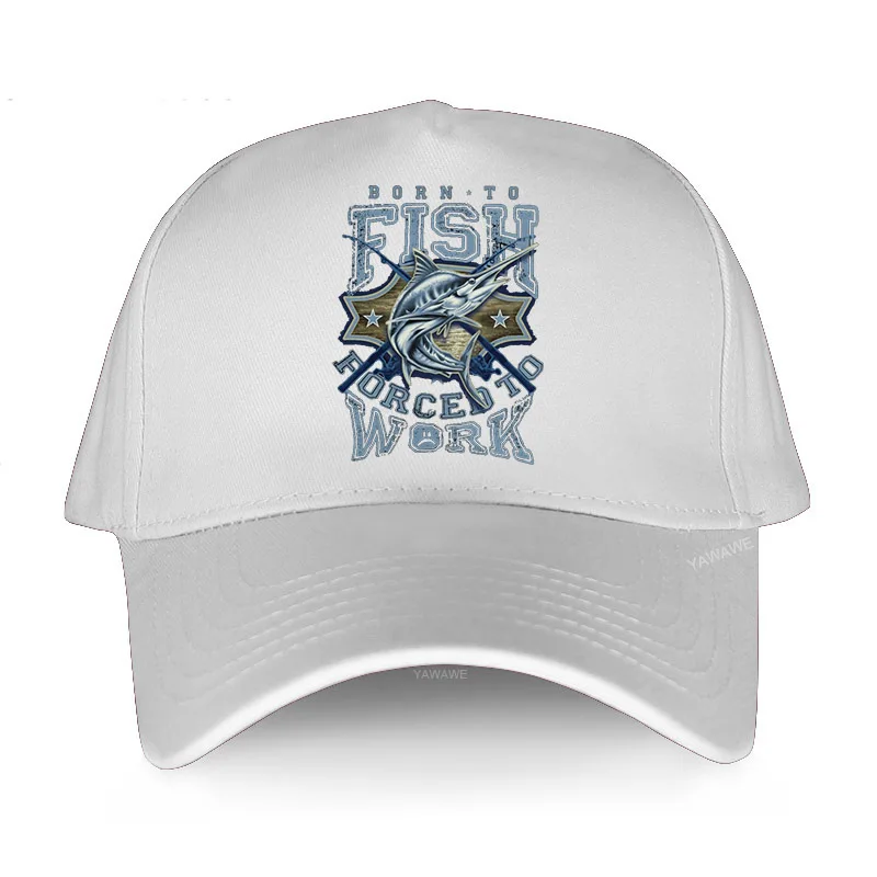 

Мужская Высококачественная бейсболка, Классическая стильная Рыболовная Шапка, регулируемая шапка с принтом для принужденной к работе рыба...