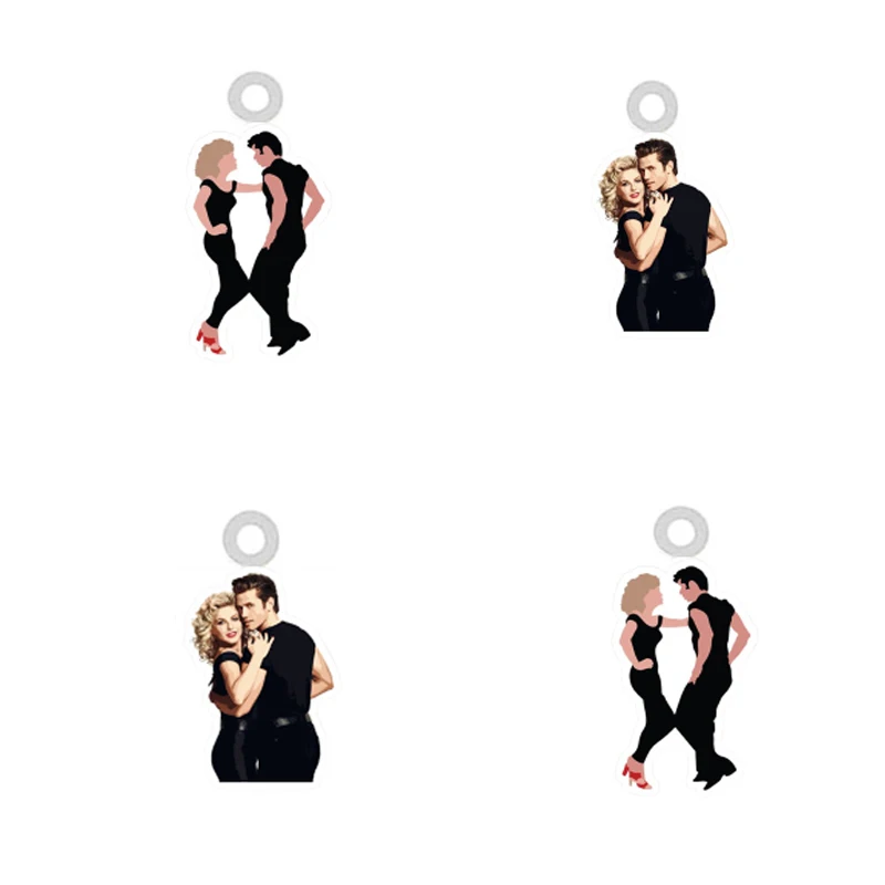 

10 шт. акриловые подвески с изображением танцующего фильма для мальчиков и девочек, «сделай сам», серьги, ожерелье, брелки, аксессуары, оптовая продажа