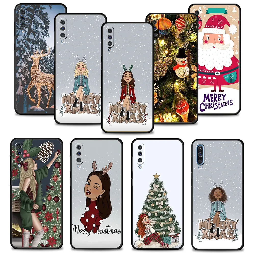 

Merry Christmas Hot Silicone Case For Samsung Galaxy A02s A01 A03s A50 A30s A70s A04 A40 A70 A42 M52 M62 M31 M13