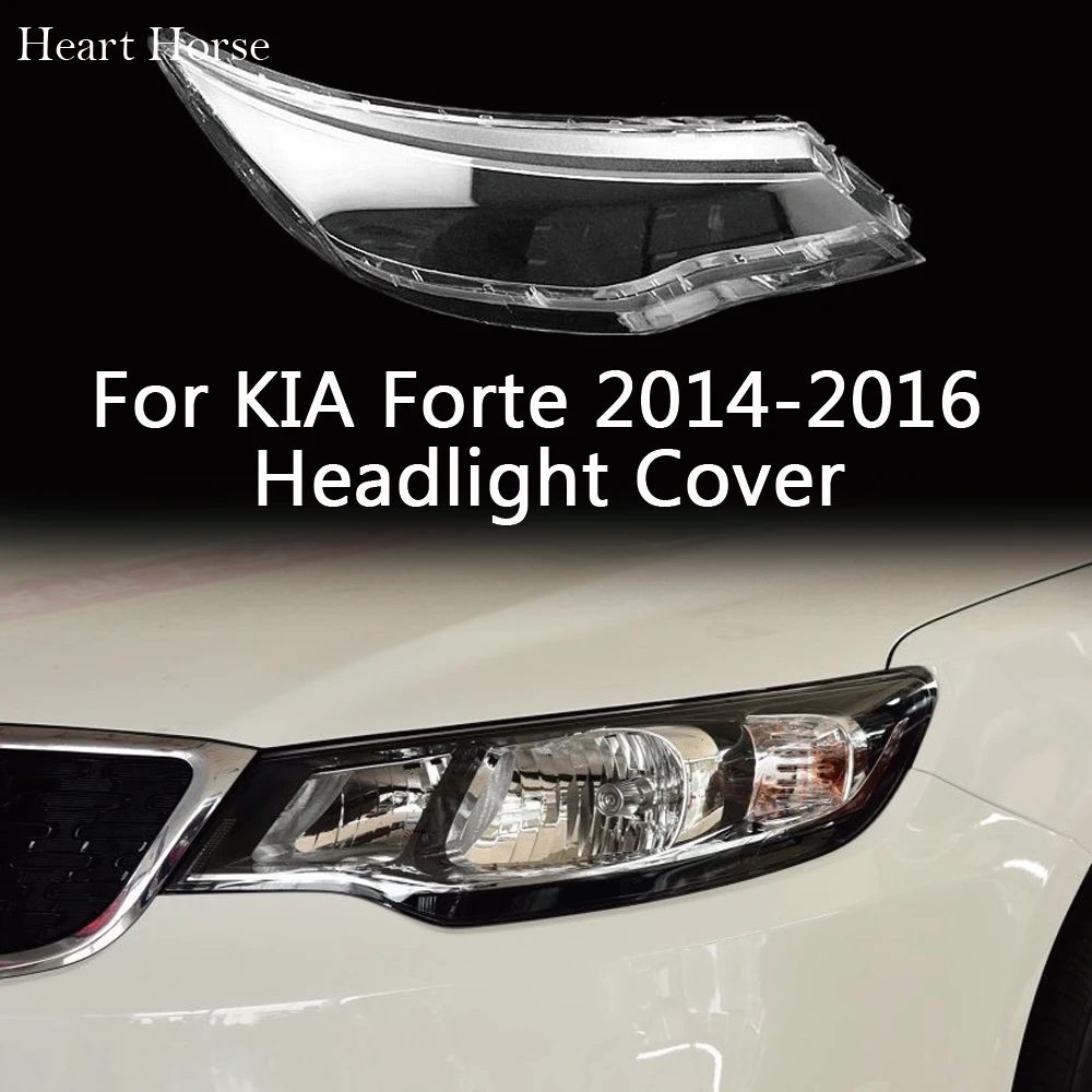 

Headlight Glass Cover For KIA Forte 2014 2015 2016 Plexigla Shell Lens Lampshade Cover Headlamp Lamp