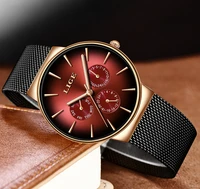 hot men watch top brand luxury mesh steel watches waterproof ultra thin wristwatch mens quartz watch wr80jn