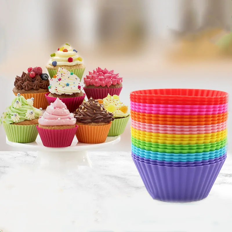

7cm Silicone Cake Decorations Mold Muffin Cup Mold Baby Shower Birthday Party Favors Cake Topper Supplies for Wedding