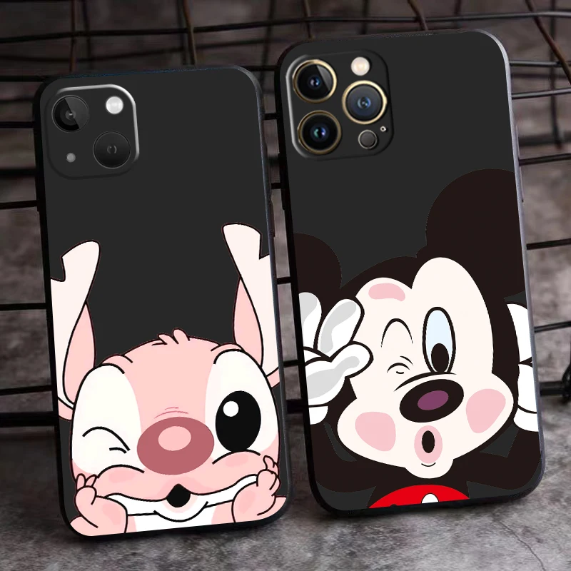 

Cartoon Mickey Minnie Mouse For iPhone 13 12 11 Pro Max Mini X XR XS Max 6 6S 7 8 Plus Phone Case Soft Carcasa Coque