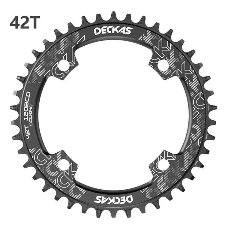 Звездочка DECKAS 120BCD 36T/38/40/42/44T для горного велосипеда велосипедная звездочка