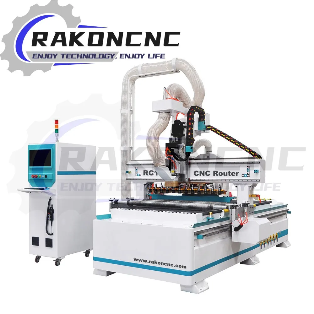 RC1325C Auto Tool Changer CNC Router 9.0Kw Spindle Machine For Wood
