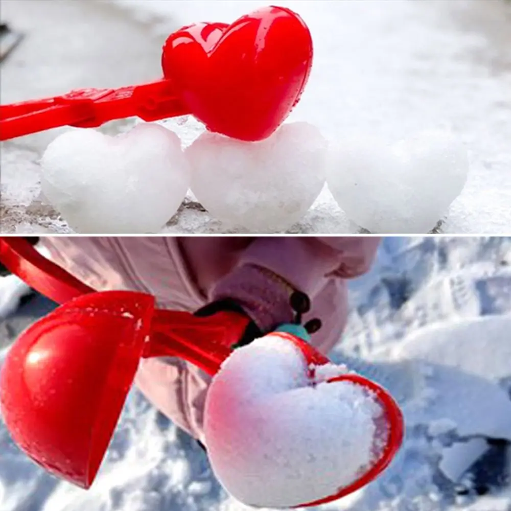 

Plastic Winter Children Pentagram Outdoor Mold Toys Heart Snowball Maker Snow Game Toys Snowball Clip