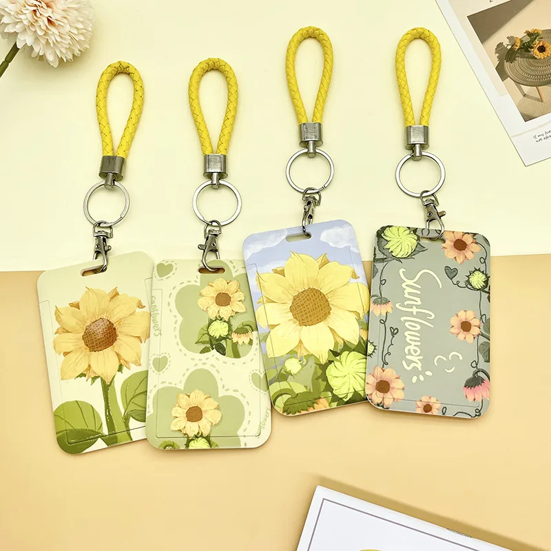 

Simple Sunflower Student Campus Meal Card Set, Bus Subway Card, Work ID Card Set, Access Control Card, Lanyard Card Set