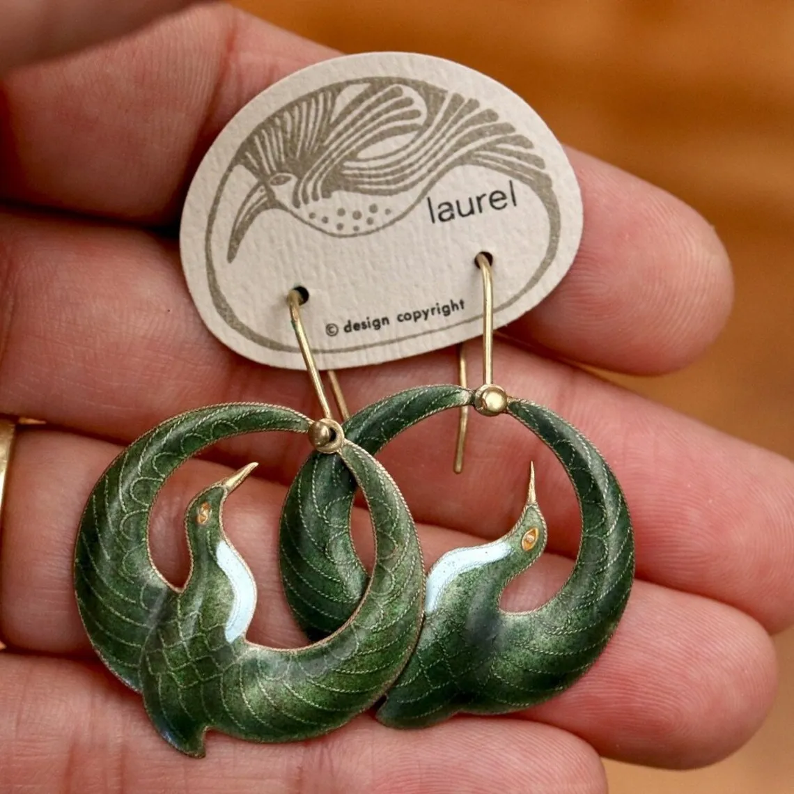 Великолепные Круглые геометрические серьги в виде птиц животных цвет золото