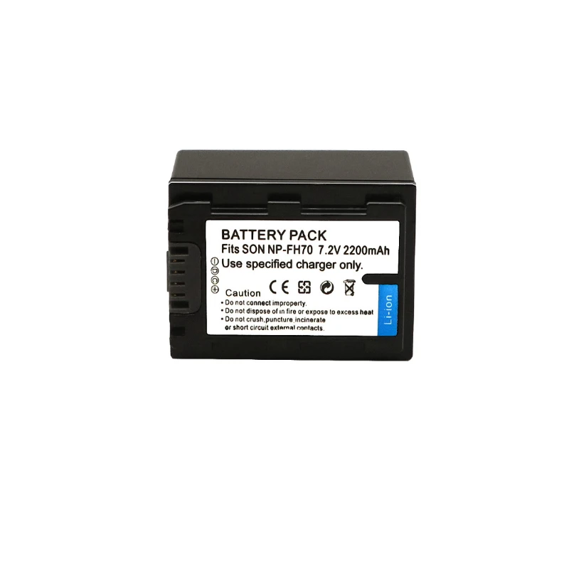 Фото Цифровая батарея NP-FH70 NP-FH60 NPFH70 NP FH60 FH70 для видеокамер SONY DCR-SX60 HDR-UX7E UX7 UX5E TG1 TG3 TG5V AC-VQH10 HXR-MC1 №2