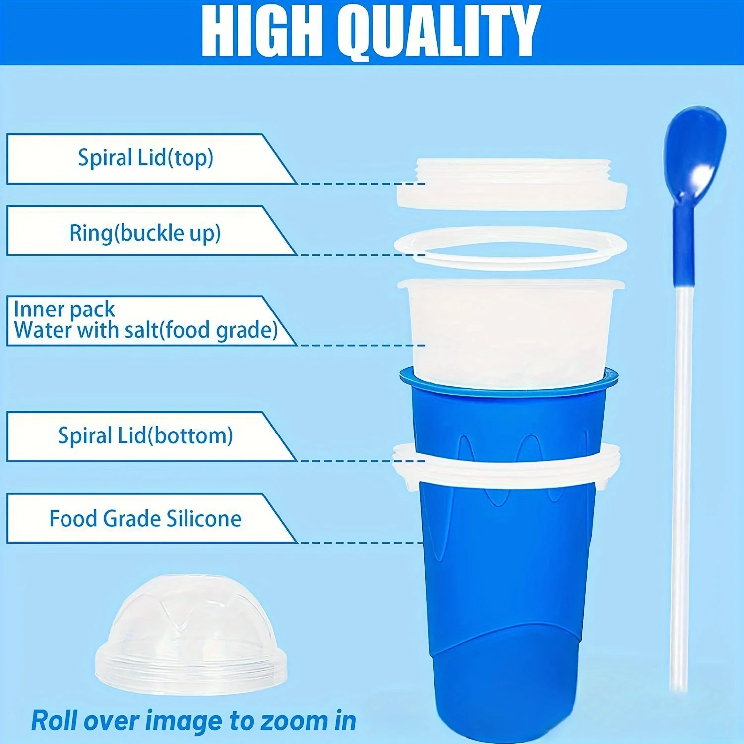 1 шт. портативная чашка для приготовления мороженого сделай сам летняя волшебная