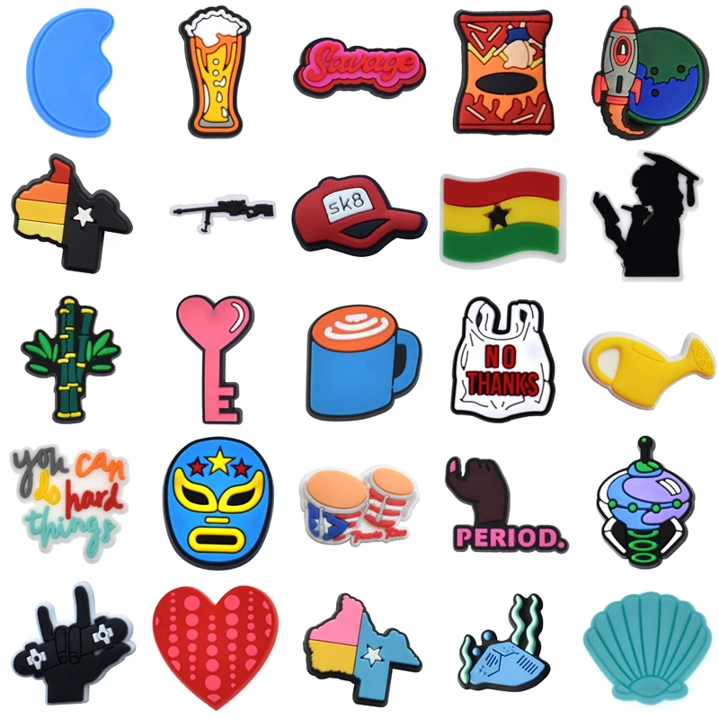 

Set Jeans Women Charm Gifts Shoe Charms Kids Decorations for Croc Wholesale Bulk Packs Shoes Accessories Men Para Pins Girl Boy