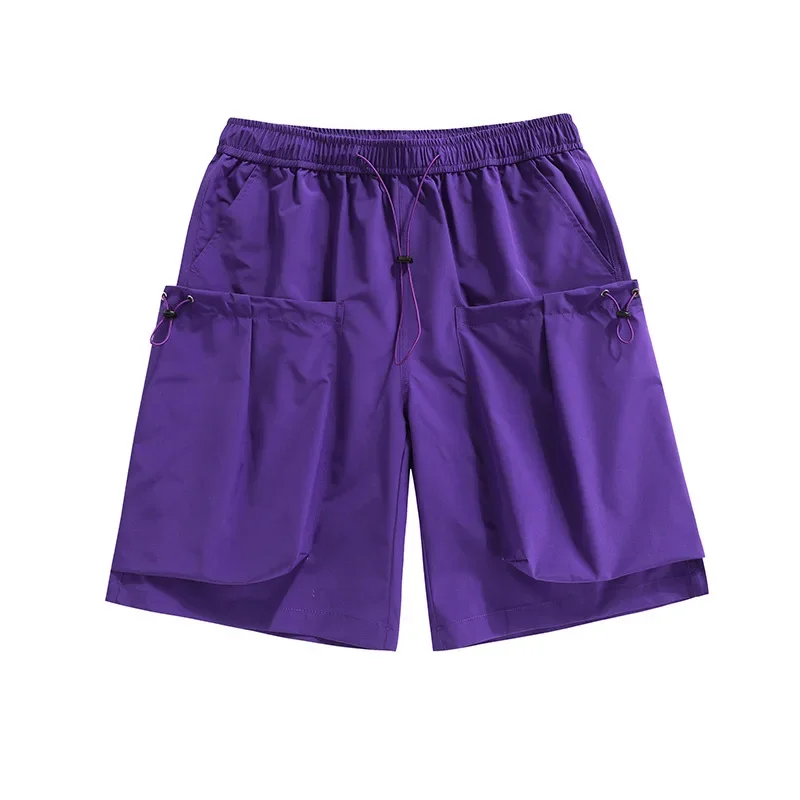 Лето 2024 мужская рабочая одежда шорты свободного кроя прямые брюки повседневные