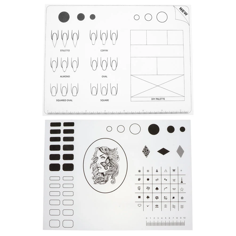 

Nail Mat Manicure Mats Silicone Colorstamping Pad Coloring Trainingsalon Practice Professional Plate Workspace Table Cushion Diy