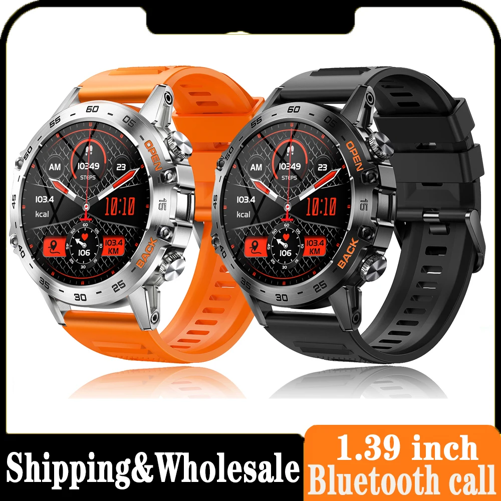 

Smart Watch Custom Dial Blue Tooth Call Heart Rate Blood Oxygen Waterproof Long Battery Time Smartwatch For Men Outdoor Sports