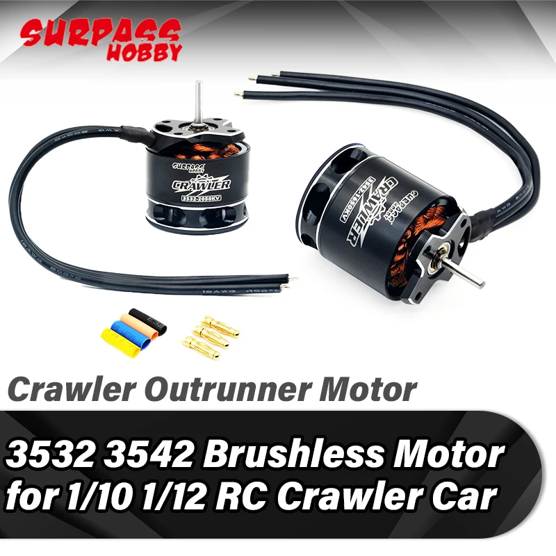 

Surpass Hobby 3532 3542 Outrunner Brushless Motor for 1/10 1/12 RC Crawler Car Axial SCX10 TRX-4 TRX-6 Tamiya Founder RGT HPI ZD