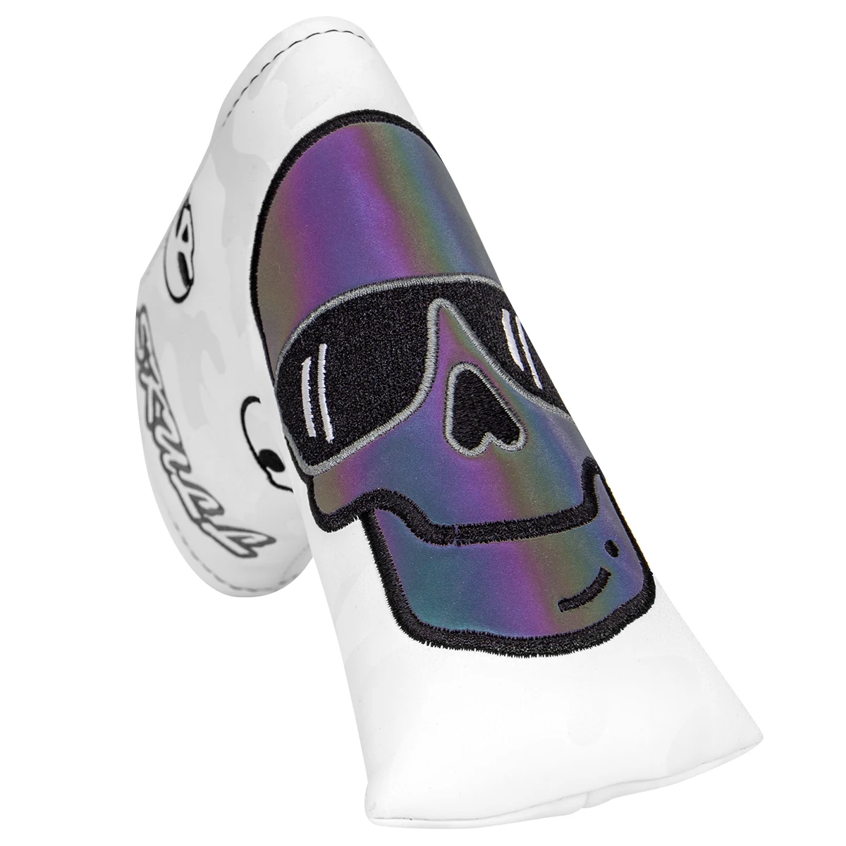 

Golf Blade Putter Cover Golf Club Head Covers for Putter Leather Blade Putter Headcover with Magnetic Close Skull Design