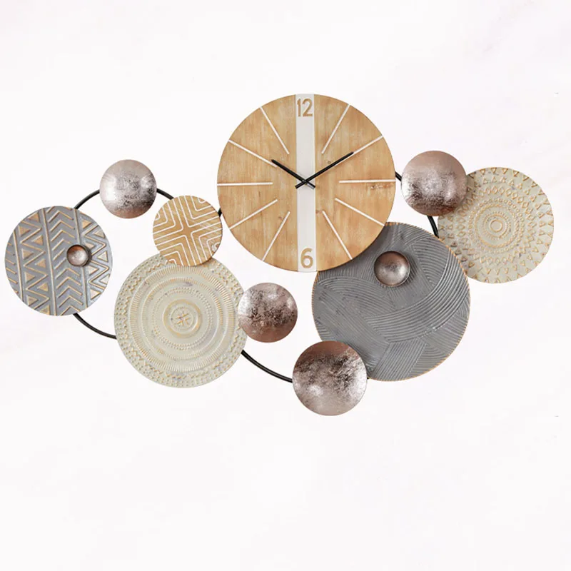 

Nordic Design Big Size Wall Clocks Home Decor Hanging Modern Living Room Metal 3d Wall Clock Luxury Reloj De Pared Home Design