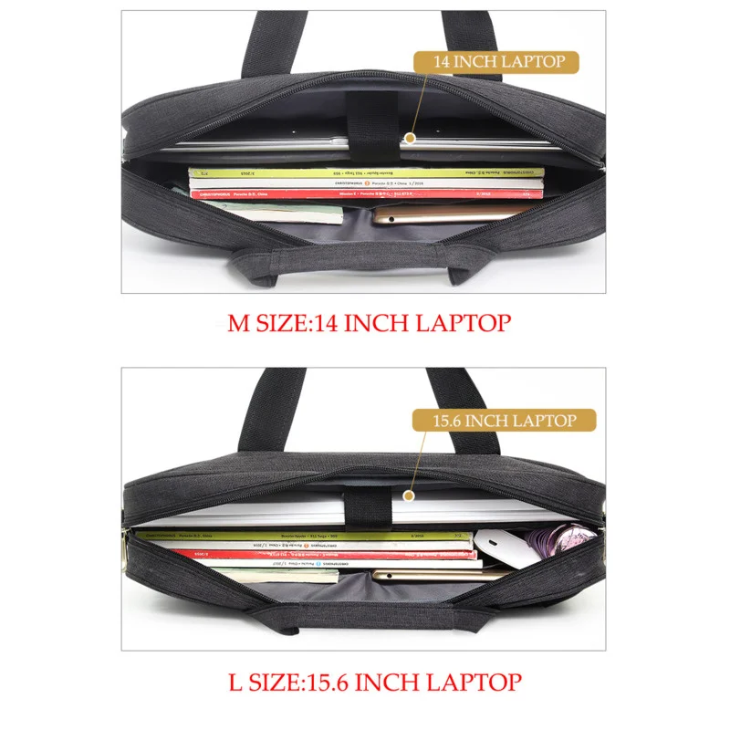 2022 Business Briefcase Men 15.4 15.6 Inch Laptop Briefcases Handbag For Women Messenger Shoulder Bag For Mackbook HP DELL Aecr