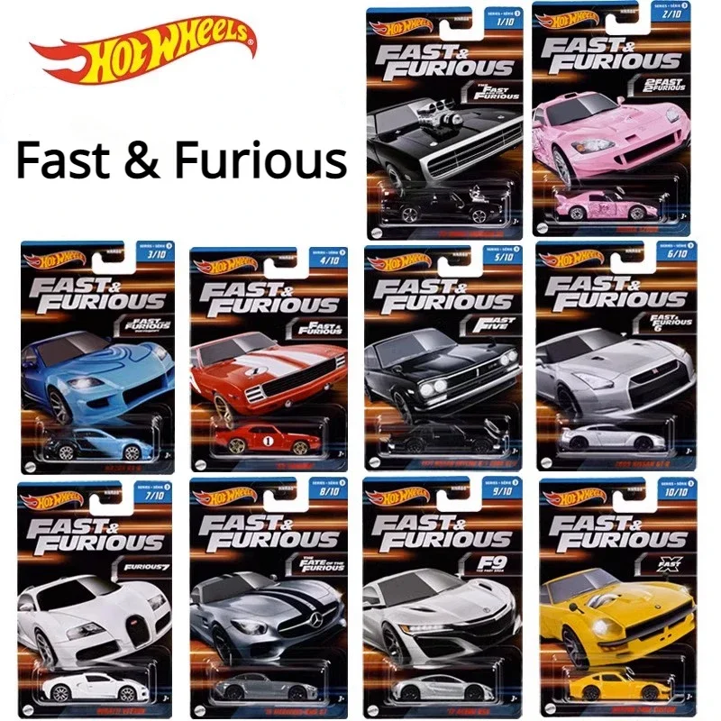 Оригинальные мини-автомобили 986C Hot Wheels Fast and Furious Hotwheels 1/64 datbugatti Sun Nissan GT-R модель