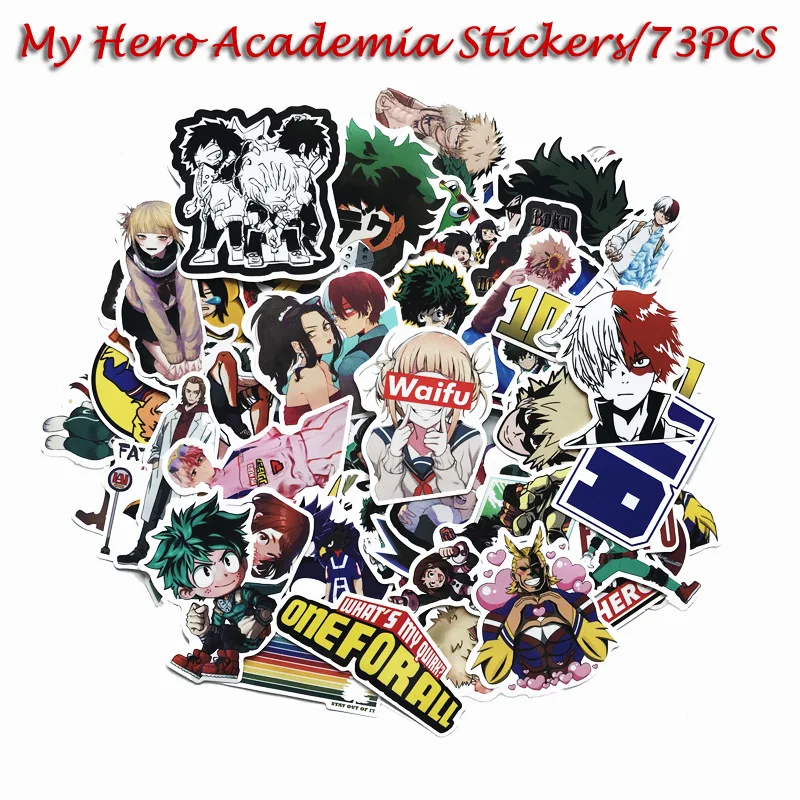 

My Hero Academia Stickers Pack Suitcase Laptop Graffiti Luggage Skateboard Phone Anime Stickers Waterproof Decal