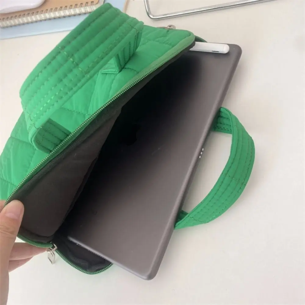 Милая портативная пухлая сумка для ноутбука клетчатый красочный чехол переноски