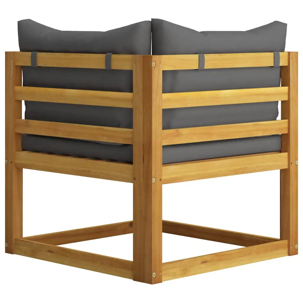 

Outdoor Patio Garden Day Bed Sofa Furniture with Cushion Solid Acacia Wood