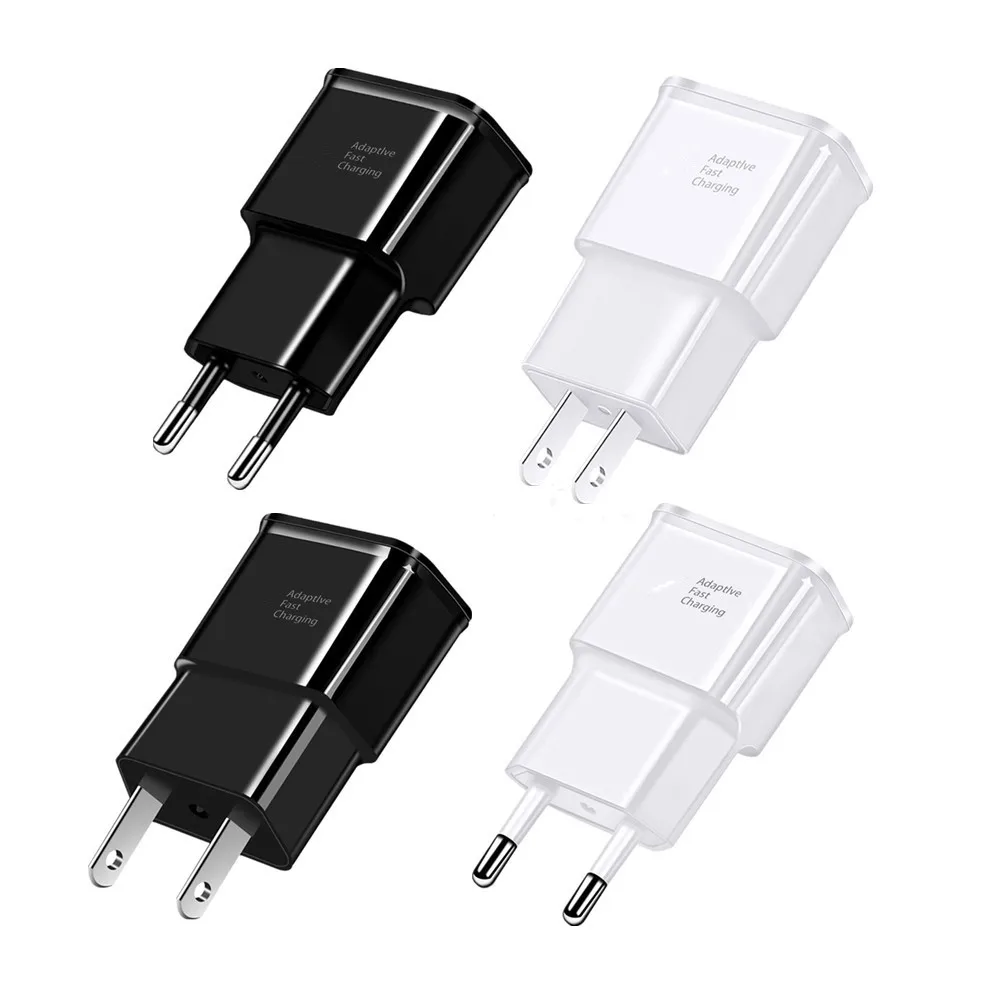 

10pcs/lot 5V 2A 9V 1.67A QC3.0 Fast Quick Adaptive Wall Charger Eu US Plugs For Samsung s10 s8 s7 s6 edge s20 htc pc