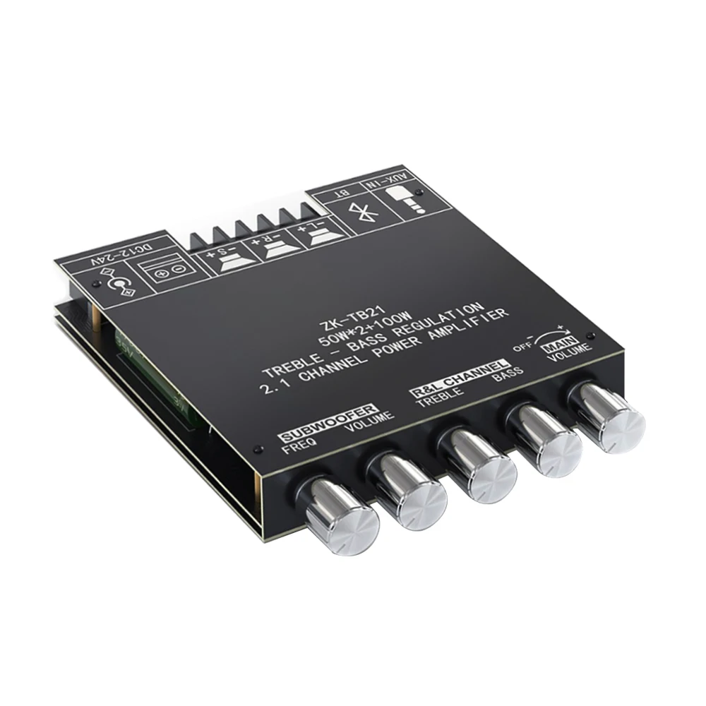 ZK-TB21 TPA3116D2 панель усилителя сабвуфера bluetooth 5 0 50WX2 + 100 Вт 2 1 каналов мощность аудио
