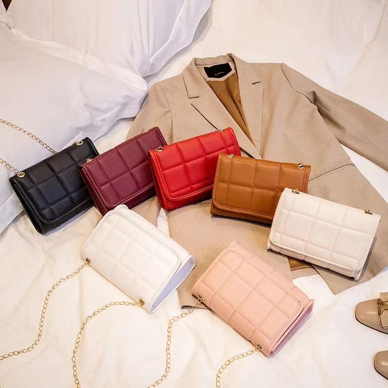 

Модная сумка через плечо из искусственной кожи на цепочке, брендовые Дизайнерские повседневные женские кошельки и сумочки, зеленый клатч, с...