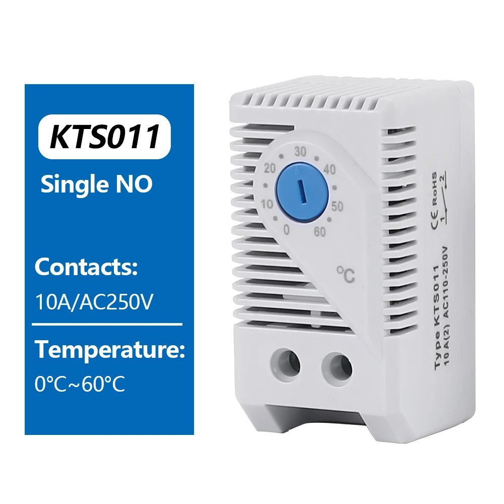 

Мини-компактный Биметаллический Механический Термостат На DIN-рейку, Регулятор Температуры, Нормально Открытый