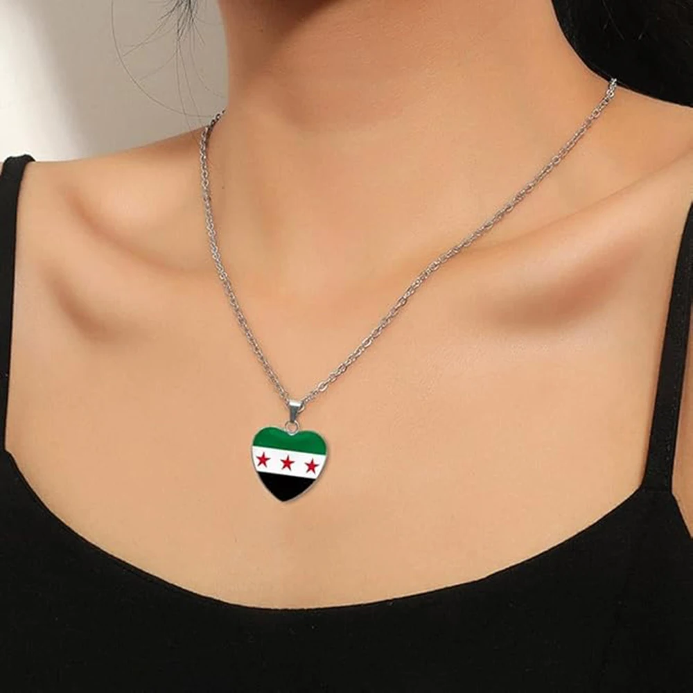 Оптовая продажа ожерелья с подвеской в виде карты Сирии ювелирные изделия из