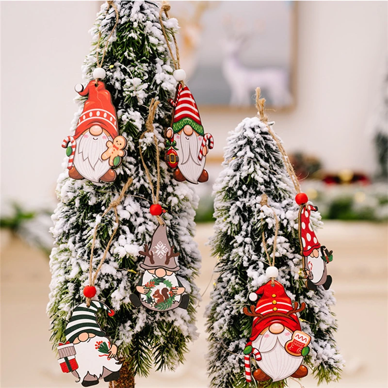 

Новогодний подарок 2023, рождественские деревянные подвески, подвесные украшения для рождественской елки, рождественские украшения для дома...