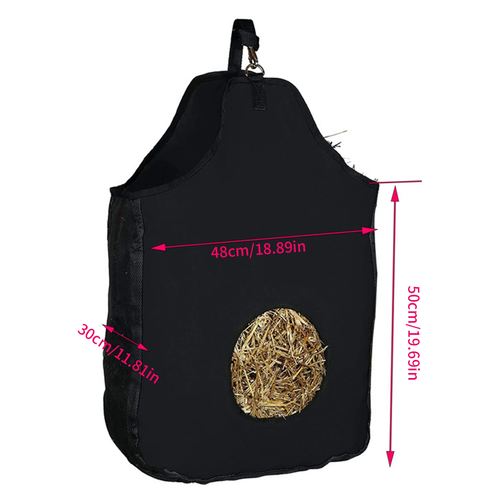 Мешок для Кормления лошадей сена портативный мешок на плечо вместительный Сено