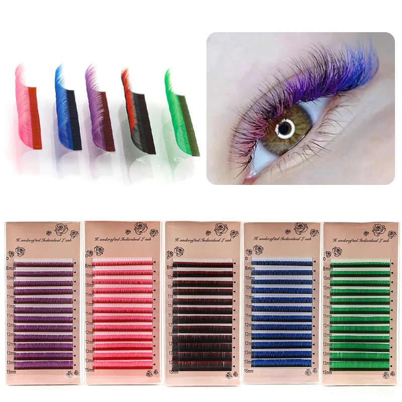 

MEISHENJIE mink Lashes Brasileiro Volume faux mink individual eyelash extension classic cilios and natural soft makeups tools